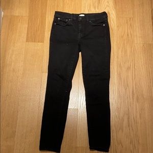 J crew stretch black denim